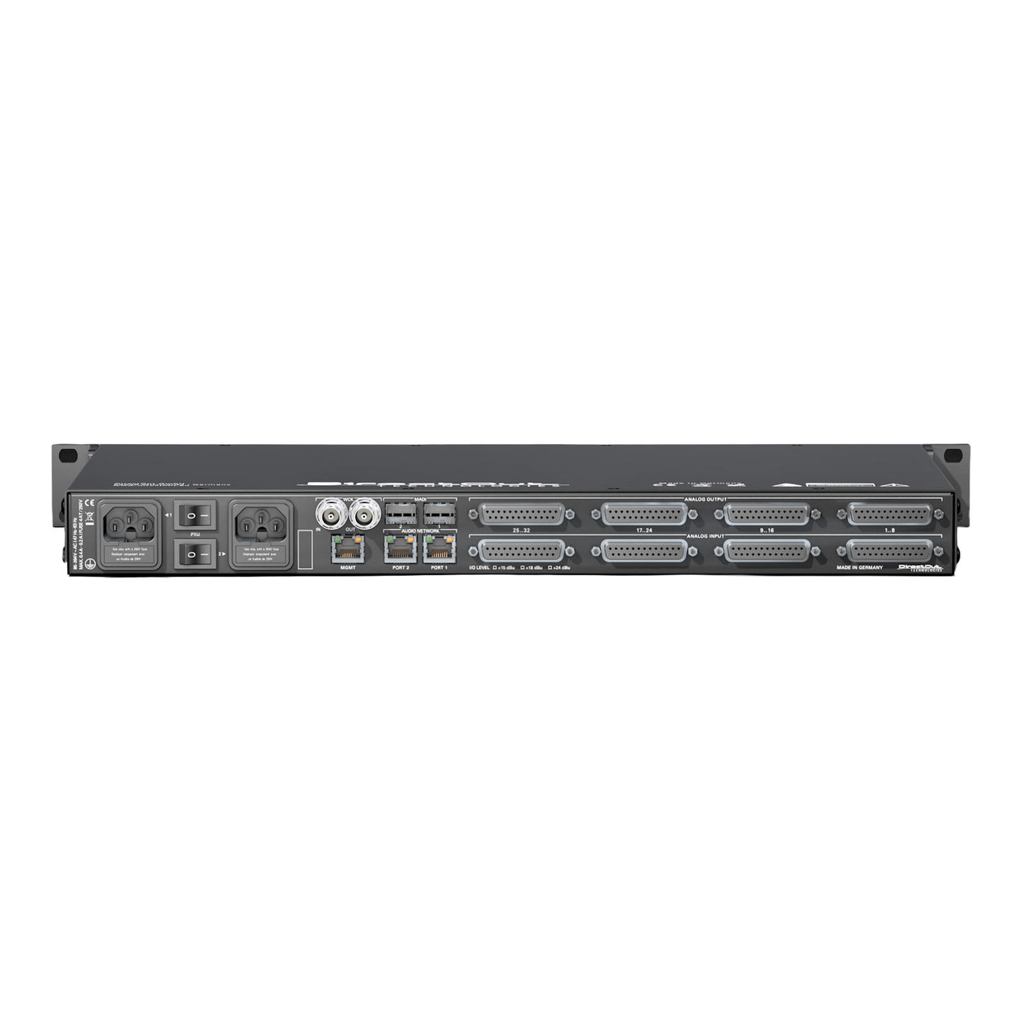 DirectOut ANDIAMO used for analogue to MADI audio conversion in professional live sound and touring systems