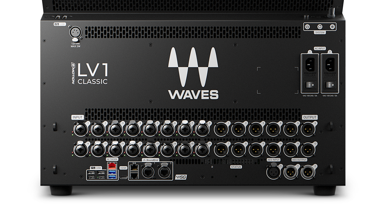 Waves LV1 Console back Nifty Audio