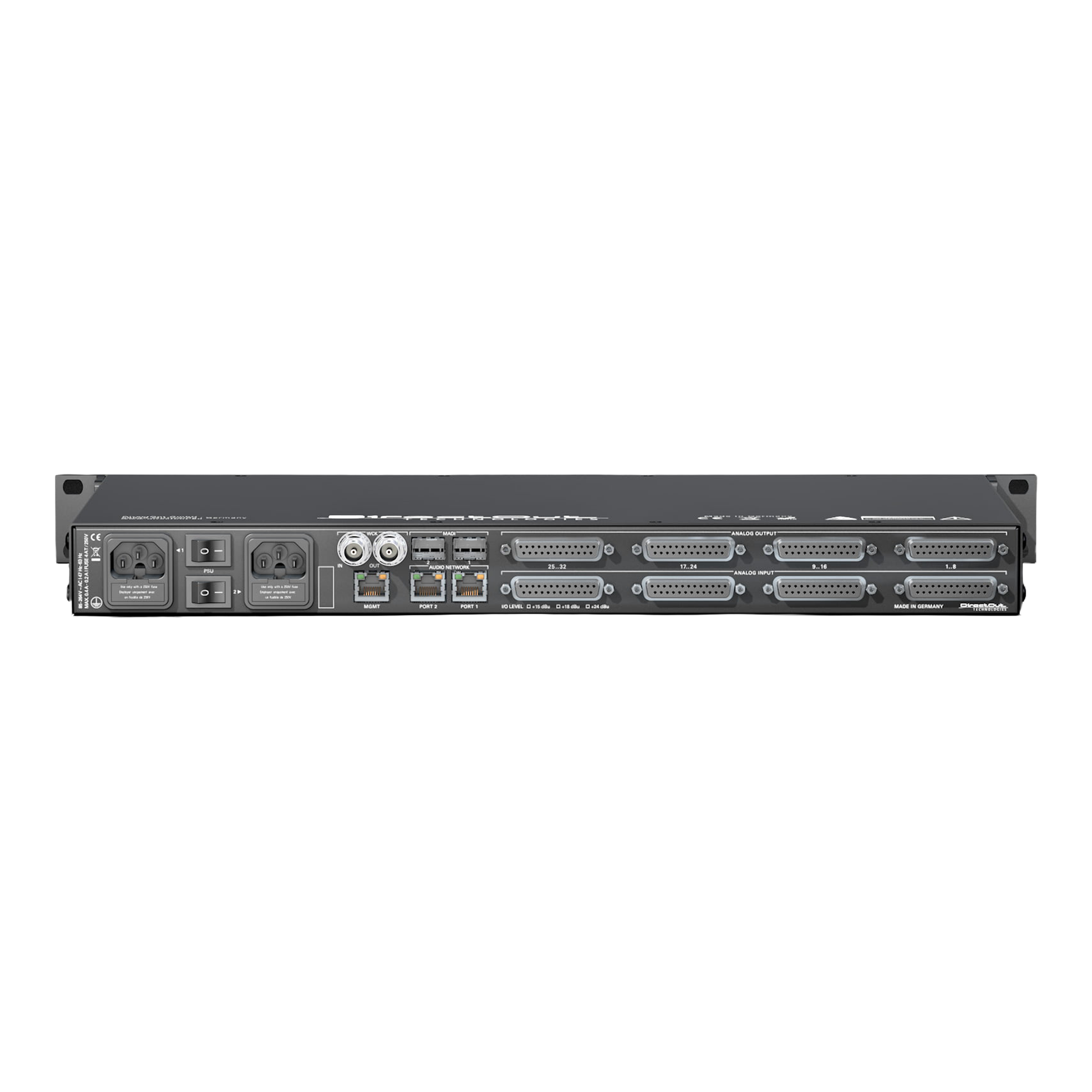 DirectOut ANDIAMO used for analogue to MADI audio conversion in professional live sound and touring systems