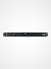 DiGiGrid MGR Quad MADI to SoundGrid interface front view with redundant power supplies for live sound and broadcast audio systems