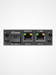 DirectOut DANTE I/O module providing 64 channel Dante AES67 audio interface for live sound and broadcast systems