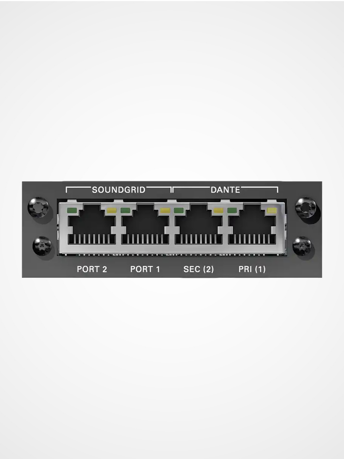 DirectOut DANTE SG SRC I/O module connecting Dante audio networks to Waves SoundGrid for live plugin processing