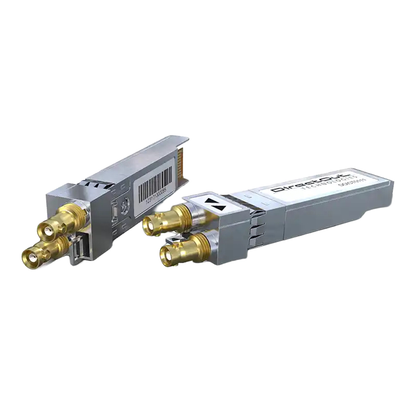 DirectOut MADI SFP module supporting coaxial MADI connections for flexible professional audio networking