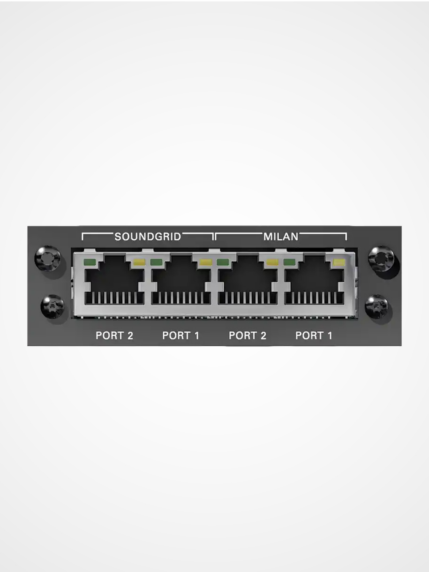 DirectOut MILAN SG SRC I/O module for AVB Milan to SoundGrid audio networking with low latency DSP workflows