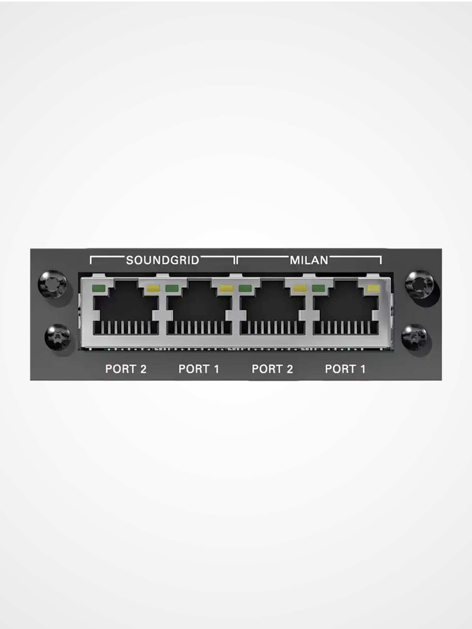 DirectOut MILAN SG SRC I/O module for AVB Milan to SoundGrid audio networking with low latency DSP workflows