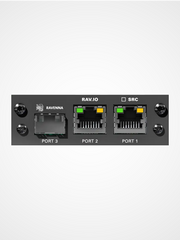 DirectOut RAV I/O module for RAVENNA AES67 and ST2110 audio networking with high channel capacity
