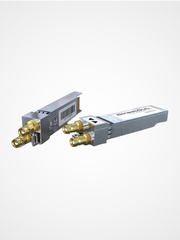 irectOut SFP MADI coaxial BNC transceiver module with HD-BNC connection for professional MADI audio networking in live sound and broadcast systems