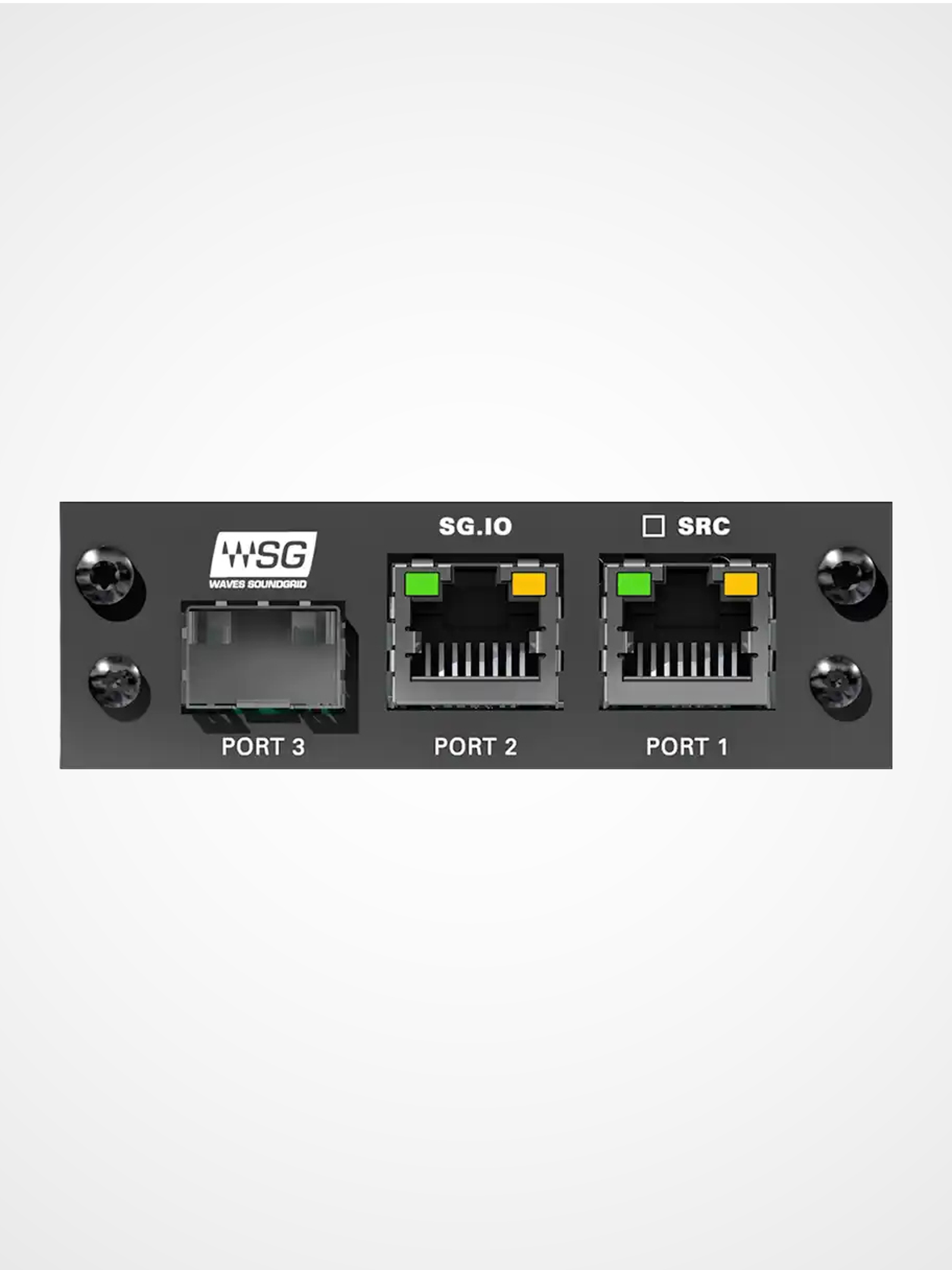 DirectOut SG I/O module providing 128 channel Waves SoundGrid audio interface for live plugin processing systems