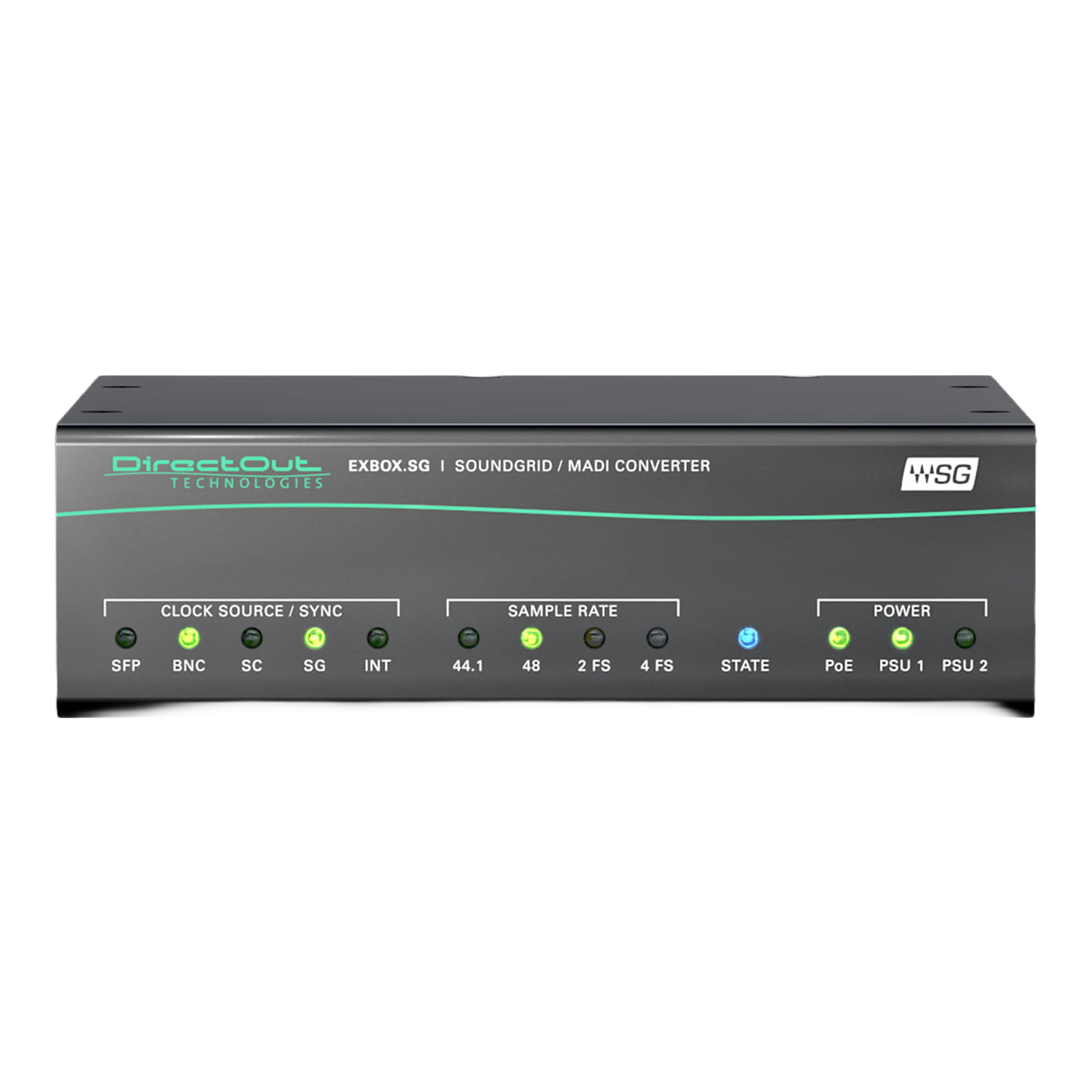 DirectOut EXBOX used as a MADI network audio converter in live sound and broadcast production environments