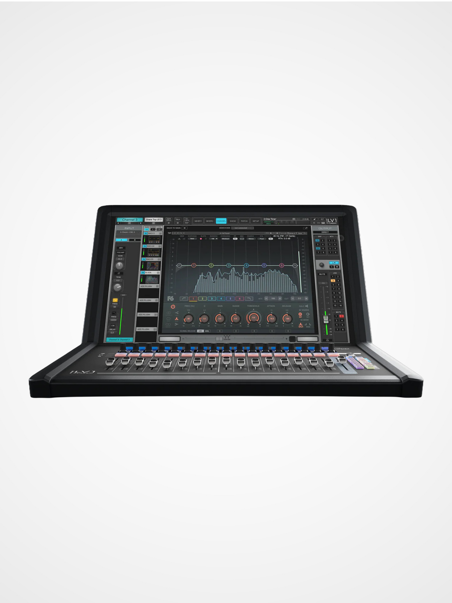 Waves eMotion LV1 Classic integrated live mixing console for professional FOH and monitor mixing