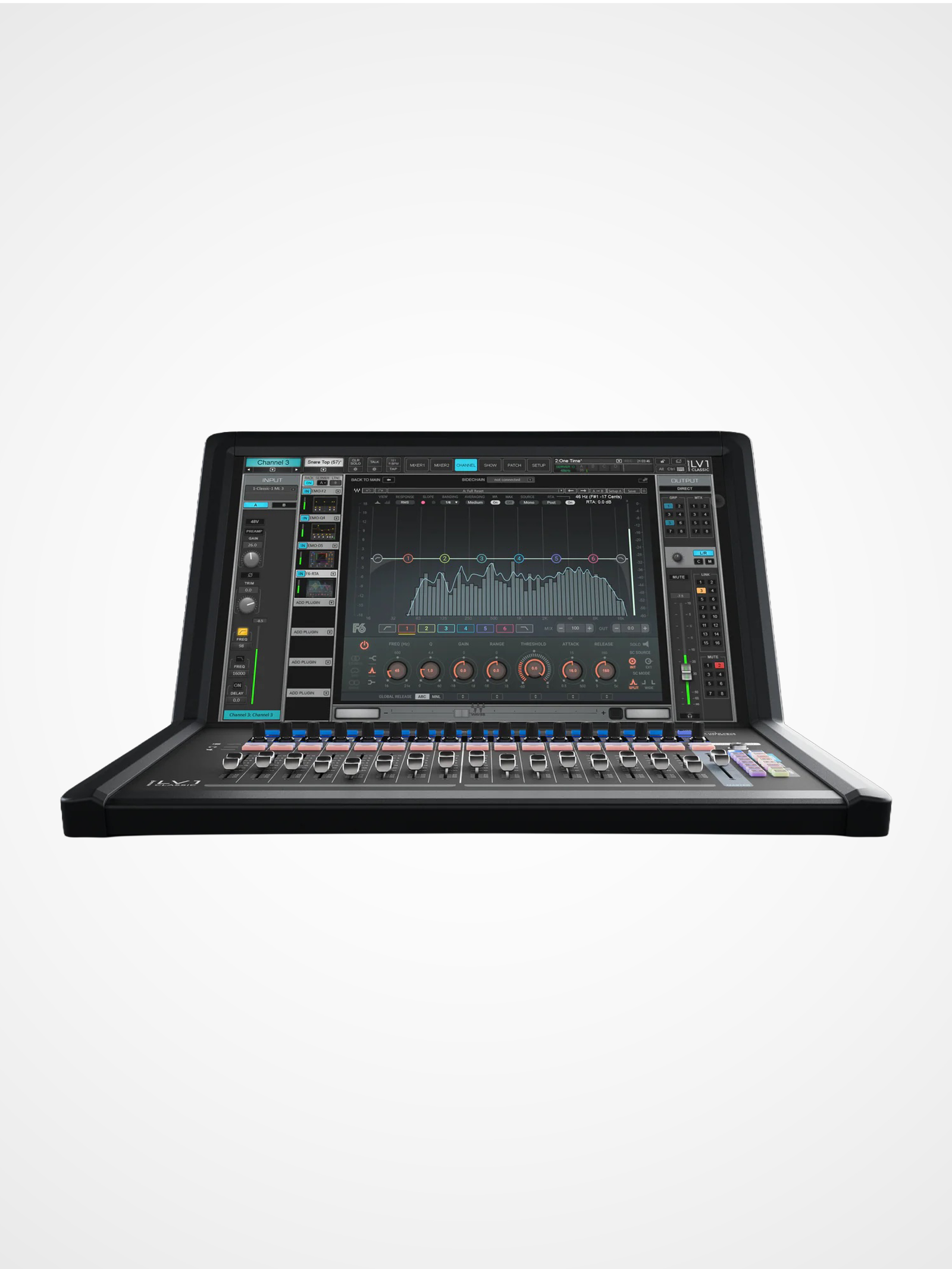 Waves eMotion LV1 Classic integrated live mixing console for professional FOH and monitor mixing