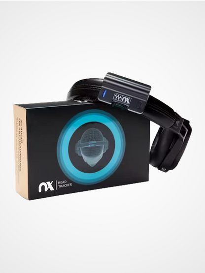 Waves NX Head Tracker for headphones front view Bluetooth 3D audio device for immersive mixing and spatial sound