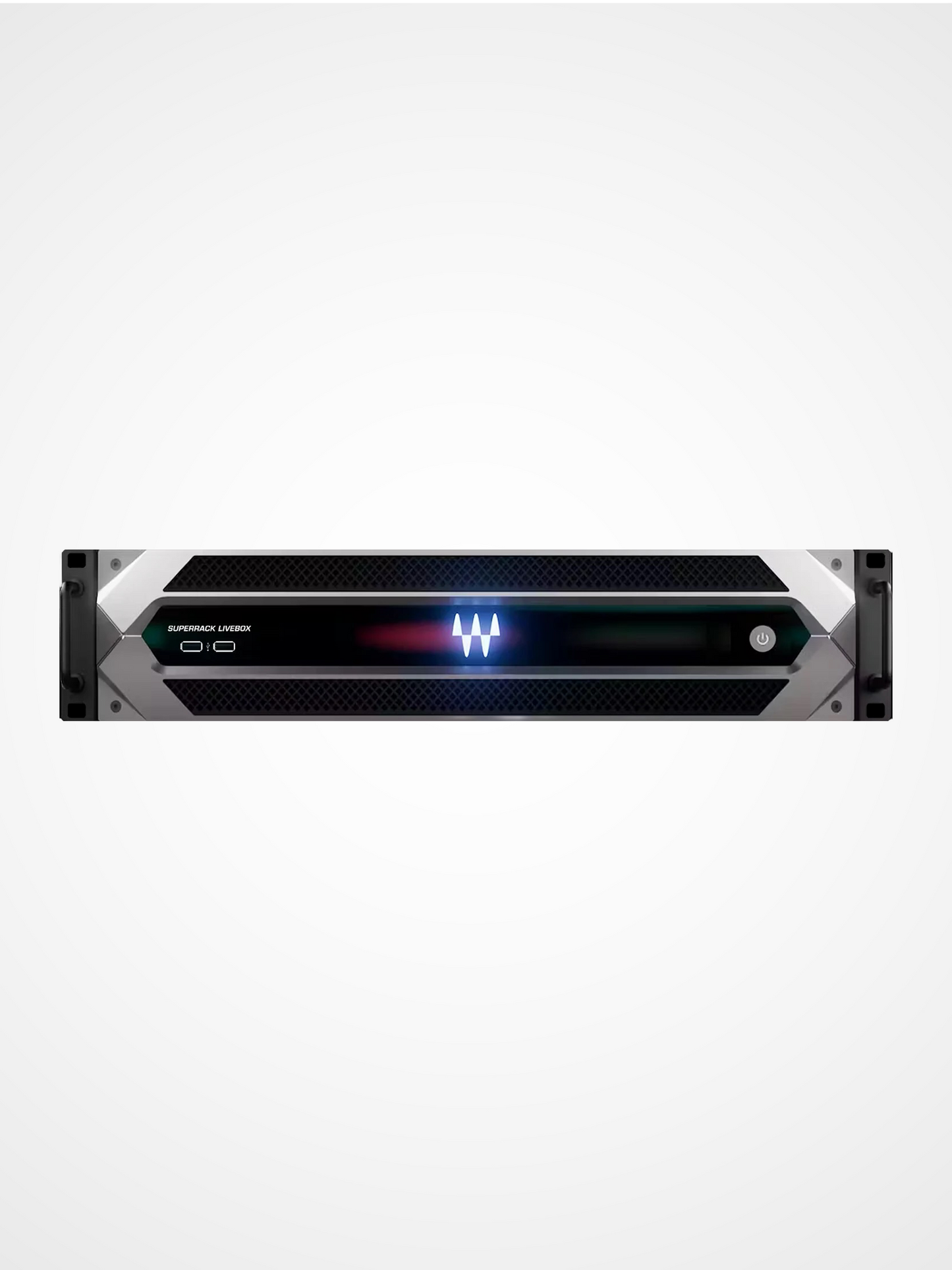 Waves SuperRack LiveBox plugin host front view 2U rackmount VST live processing unit
